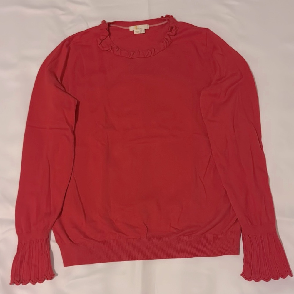 Boden | Red Kcotton Crew Neck Sweater